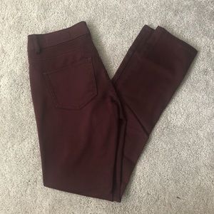 Le chateau burgundy skinny jeans